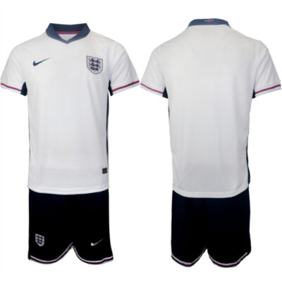 England White UEFA Euro 2024 Home Soccer Jersey Suit