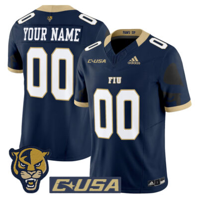Florida International Panthers 2025 Vapor Limited Custom Jersey - Navy
