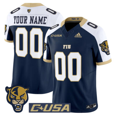 Florida International Panthers 2025 Vapor Limited Custom Jersey - Navy Alternate