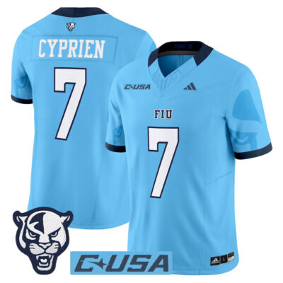 Florida International Panthers 2025 Vapor Limited Jersey - Blue Johnathan Cyprien