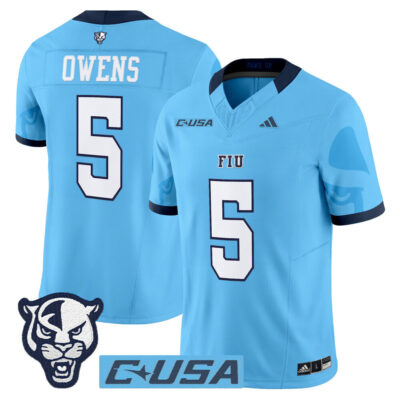 Florida International Panthers 2025 Vapor Limited Jersey - Blue Kejon Owens