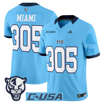 Florida International Panthers 2025 Vapor Limited Jersey - Blue Miami 305