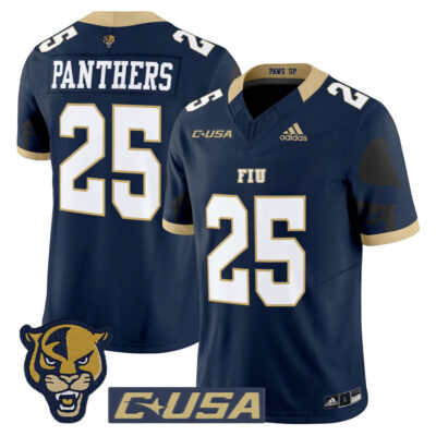 Florida International Panthers 2025 Vapor Limited Jersey - Navy #25 Panthers