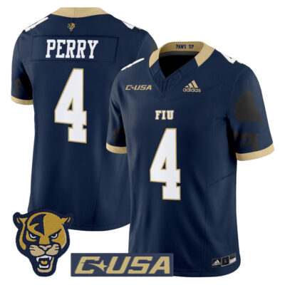 Florida International Panthers 2025 Vapor Limited Jersey - Navy Alex Perry
