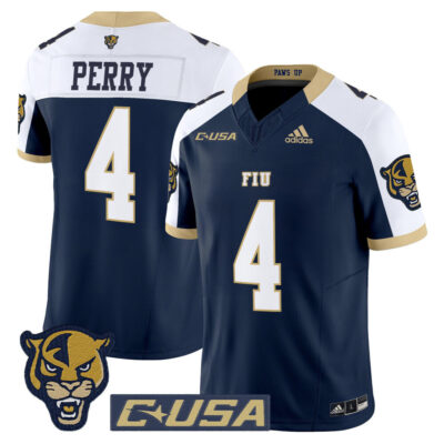 Florida International Panthers 2025 Vapor Limited Jersey - Navy Alternate Alex Perry