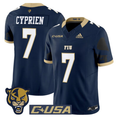 Florida International Panthers 2025 Vapor Limited Jersey - Navy Johnathan Cyprien