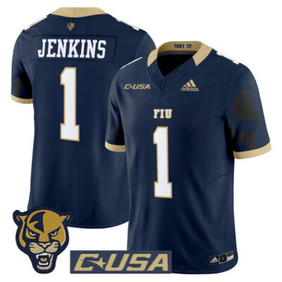 Florida International Panthers 2025 Vapor Limited Jersey - Navy Keyone Jenkins