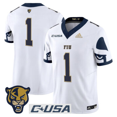 Florida International Panthers 2025 Vapor Limited Jersey - White #1 Team