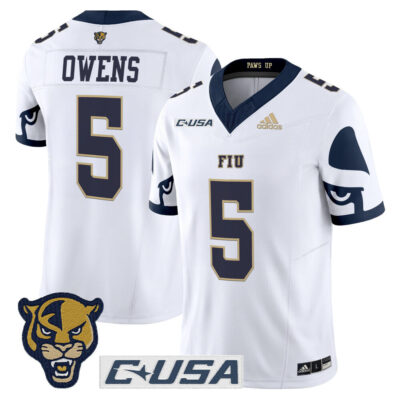 Florida International Panthers 2025 Vapor Limited Jersey - White Kejon Owens