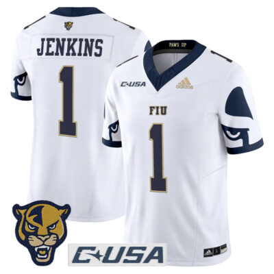 Florida International Panthers 2025 Vapor Limited Jersey - White Keyone Jenkins