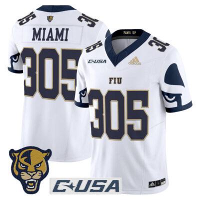 Florida International Panthers 2025 Vapor Limited Jersey - White Miami 305