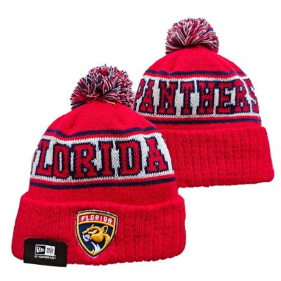 Florida Panthers Cuffed Knit Hat with Pom