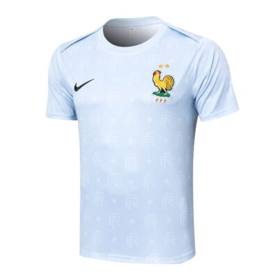 Alternative view of France Team 2024 2025 White Soccer Jersey Shorts Set