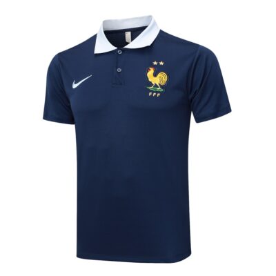 Alternative view of French Polo + Pants Team Training Tracksuit 2024 2025 Blue