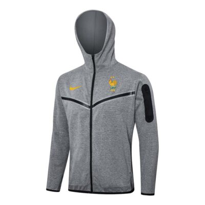 Alternative view of French Team Hooded Tracksuit Sweatshirt 2024 2025 Grey