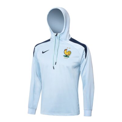 Alternative view of French Team Hooded Tracksuit Sweatshirt 2024 2025 White