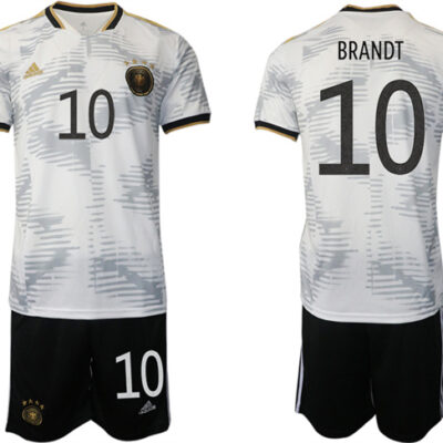 Germany #10 Brandt White 2022 FIFA World Cup Home Soccer Jersey Suit