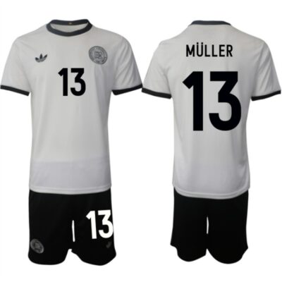 Germany #13 Thomas Muller White 2025 Home Soccer Jersey Suit