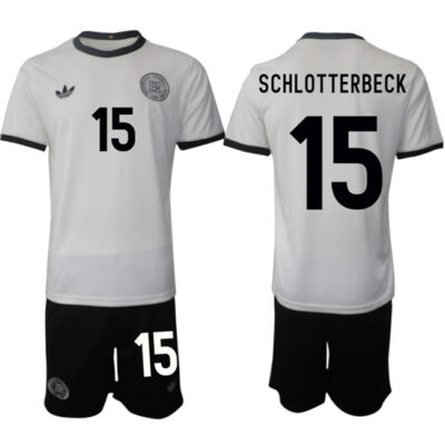 Germany #15 Nico Schlotterbeck White 2025 Home Soccer Jersey Suit