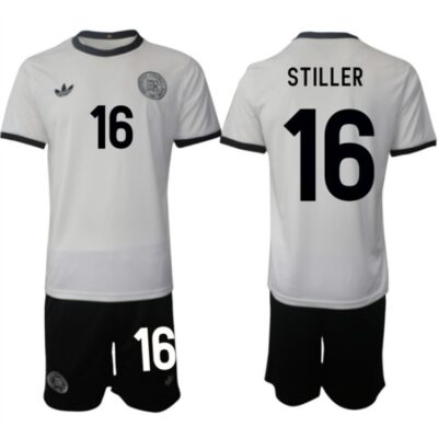 Germany #16 Angelo Stiller White 2025 Home Soccer Jersey Suit