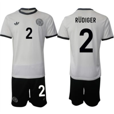 Germany #2 Antonio Rudiger White 2025 Home Soccer Jersey Suit