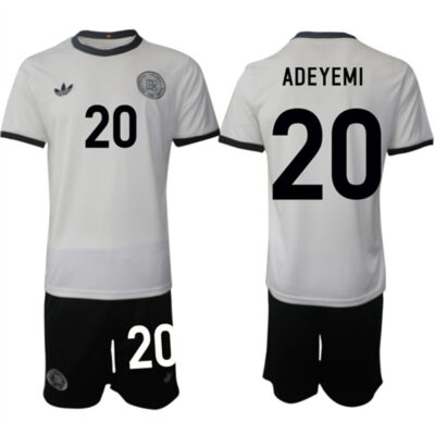 Germany #20 Karim Adeyemi White 2025 Home Soccer Jersey Suit