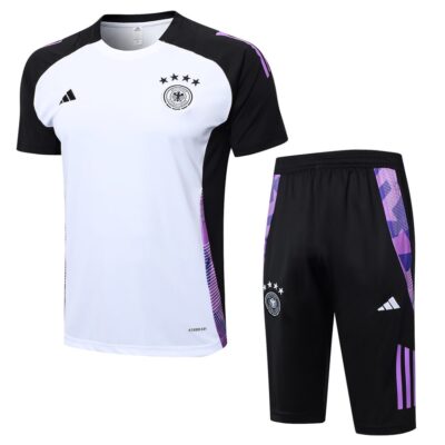 Germany 2024 2025 White Soccer Jersey Shorts Set