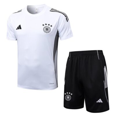 Germany 2025 2026 White Black Soccer Jersey Shorts Set