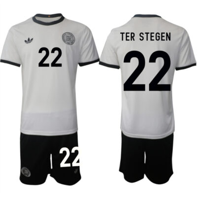 Germany #22 Marc-Andre ter Stegen White 2025 Home Soccer Jersey Suit