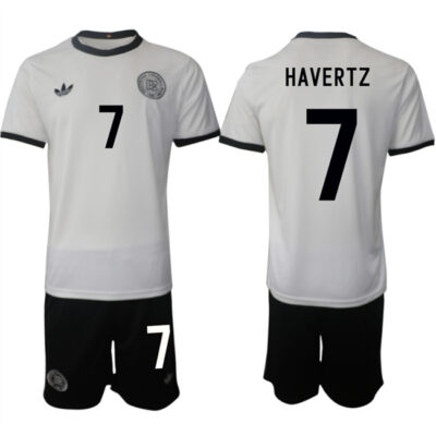 Germany #7 Kai Havertz White 2025 Home Soccer Jersey Suit