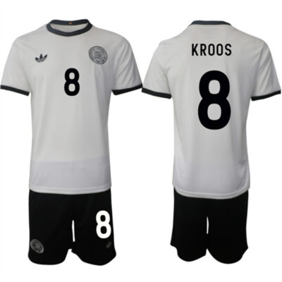 Germany #8 Kroos White 2025 Home Soccer Jersey Suit