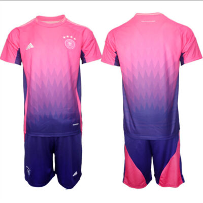Germany Custom Pink/Purple 2024-25 Away Soccer Jersey Suit