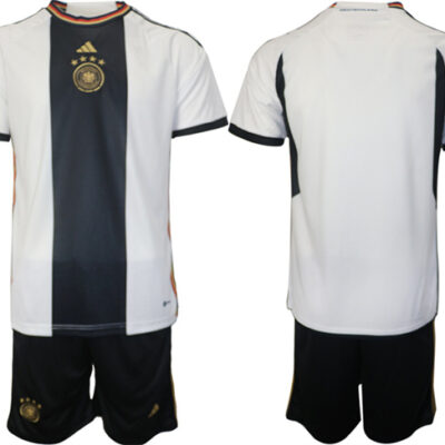 Germany Custom White 2022 FIFA World Cup Home Soccer Jersey Suit