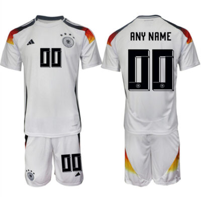Germany Custom White 2024-25 Home Soccer Jersey Suit