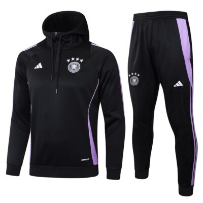 Germany Hooded Tracksuit Sweatshirt 2024 2025 Black