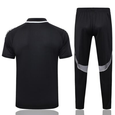 Germany Polo + Pants 2025 2026 Black White Training Tracksuit - Image 4
