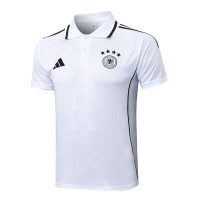 Alternative view of Germany Polo + Pants 2025 2026 Training Tracksuit White Black