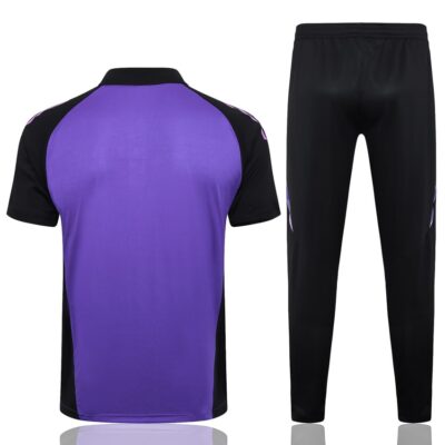 Germany Polo + Pants Training Tracksuit 2024 2025 Purple - Image 4