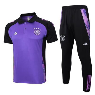 Germany Polo + Pants Training Tracksuit 2024 2025 Purple
