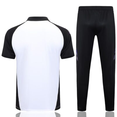 Germany Polo + Pants Training Tracksuit 2024 2025 White - Image 4