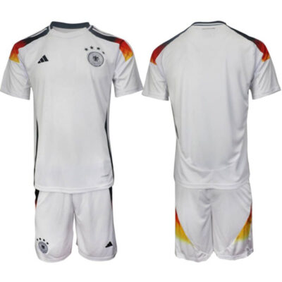 Germany Team UEFA Euro 2024 White Home Soccer Jersey Suit