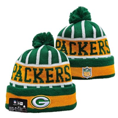 Green Bay Packers Cuffed Knit Hat with Pom
