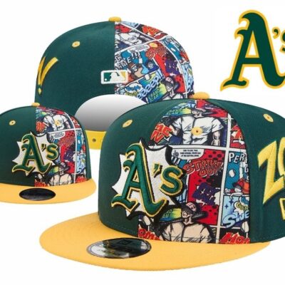 Green/Gold Athletics 2025 MLB Diamond Hero Edition Snapback Hat