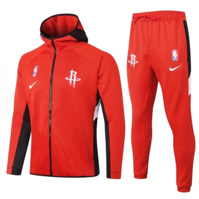 Houston Rockets Hooded Tracksuit Set - Red