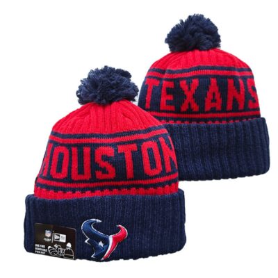 Houston Texans Cuffed Knit Hat with Pom