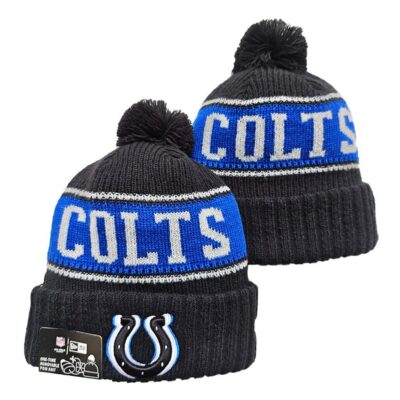 Indianapolis Colts Cuffed Knit Hat with Pom