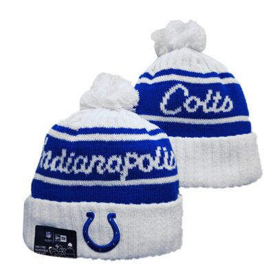 Indianapolis Colts Cuffed Knit Hat with Pom