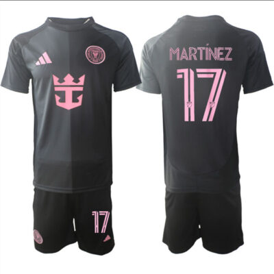 Inter Miami CF #17 Josef Martinez 2025 Black Away Soccer Jersey Suit