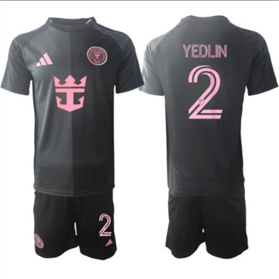 Inter Miami CF #2 DeAndre Yedlin 2025 Black Away Soccer Jersey Suit