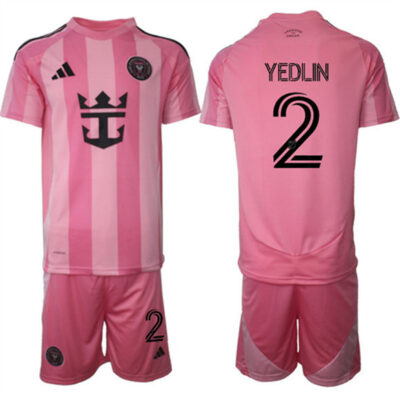 Inter Miami CF #2 DeAndre Yedlin 25/26 Pink Home Soccer Jersey Suit
